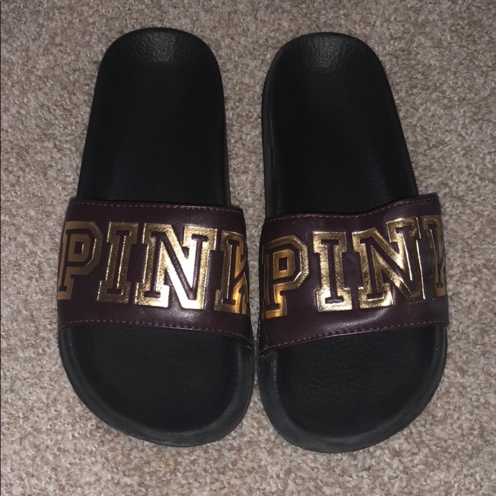 VS pink slide sandals